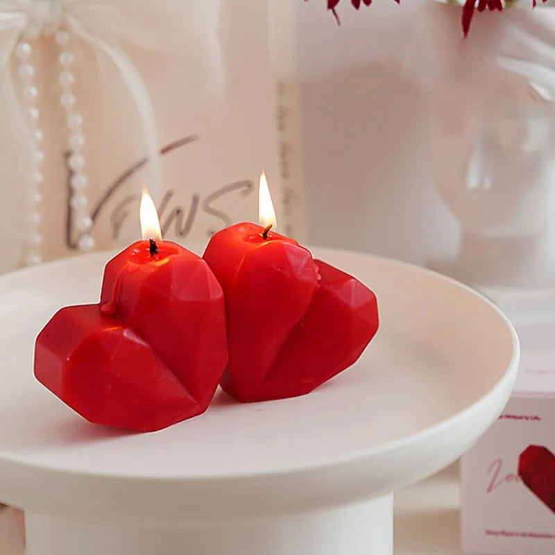 Red Heart Aromatherapy Candles