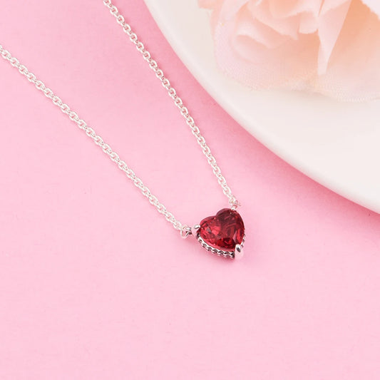 S925 Sterling Heart Choker