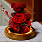 Lighted Rose Teddy Box