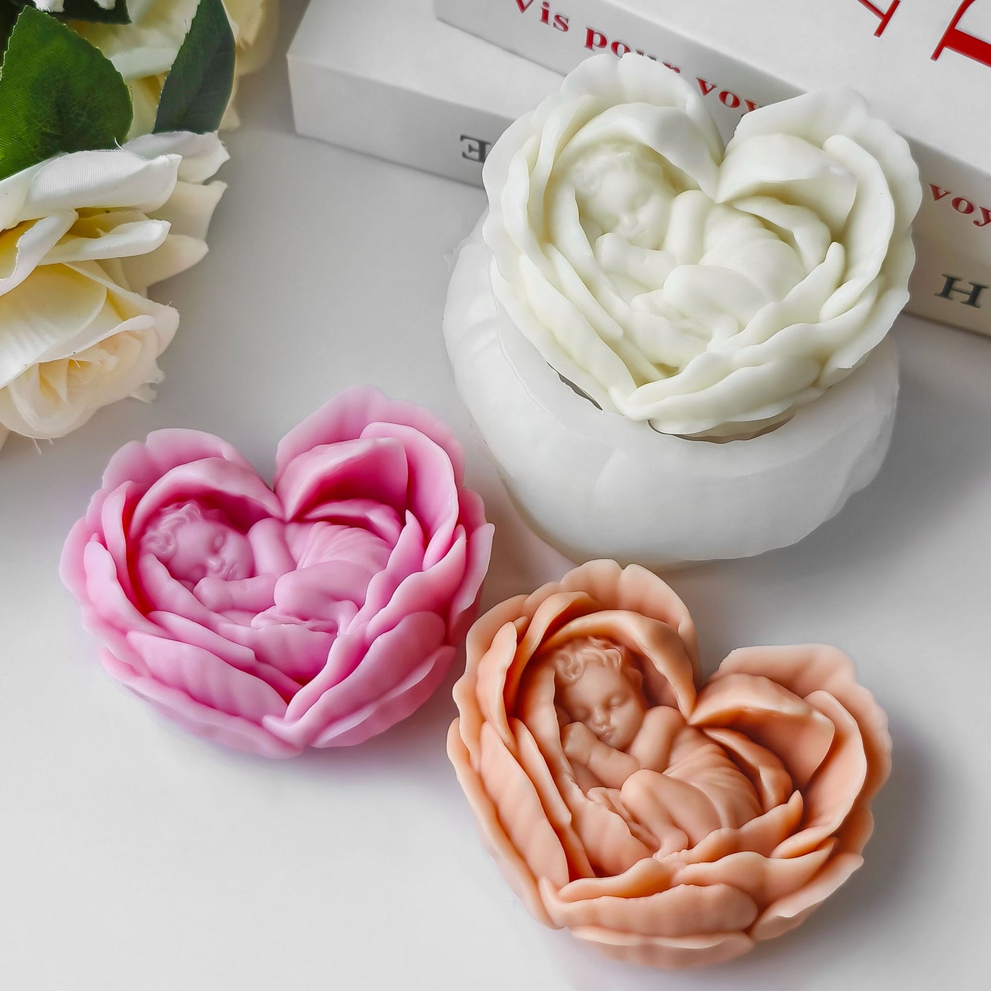 Angel Heart Candle Mold