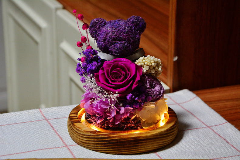 Eternal Rose Teddy Set