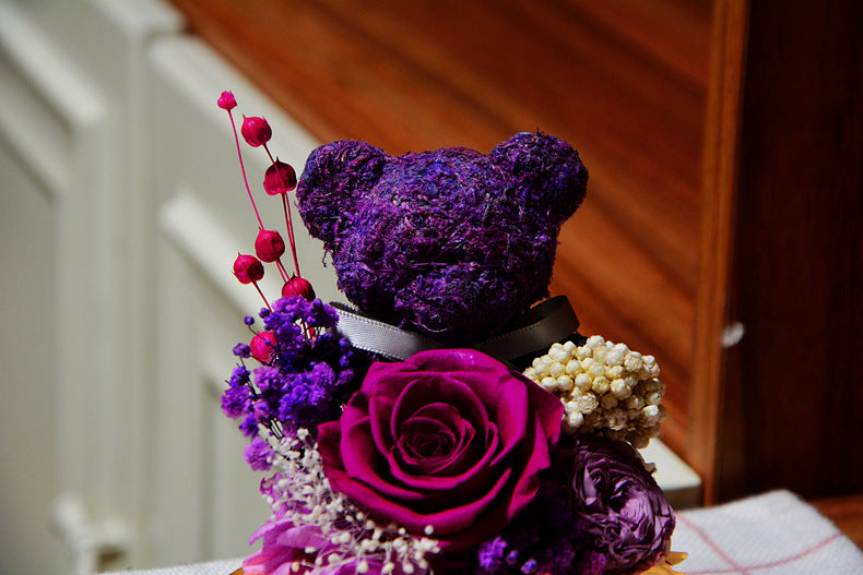 Eternal Rose Teddy Set