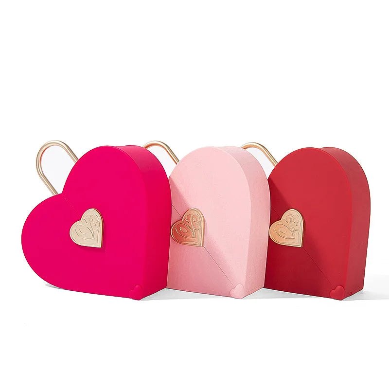 Portable Heart Jewelry Case