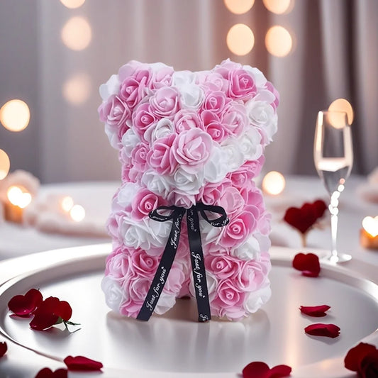 Artificial Rose Bear Gift