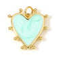 Multicolor Enamel Heart Pendant
