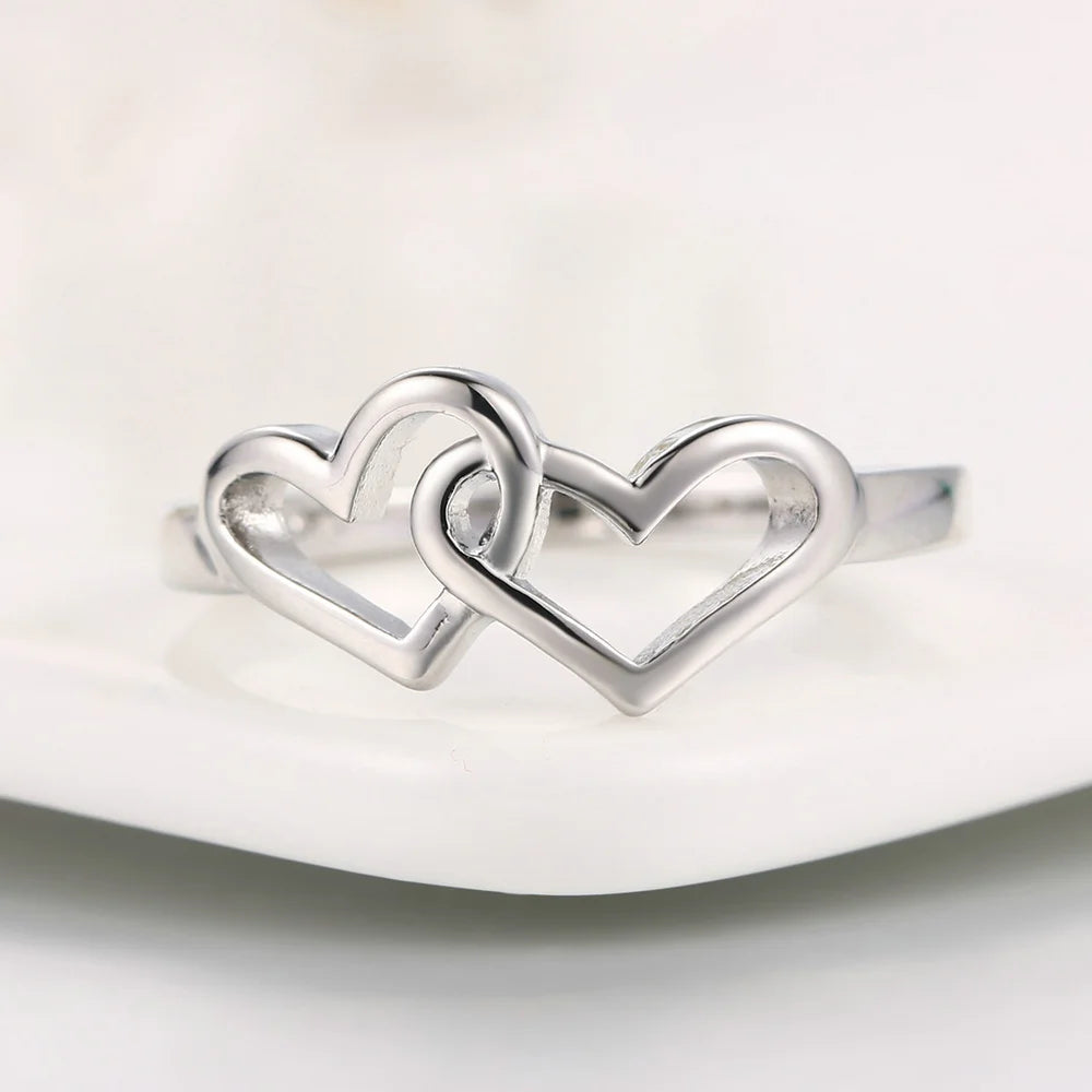 Double Heart Lover Ring