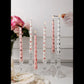Printed Heart Taper Candles
