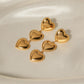 18K Plated Heart Earrings