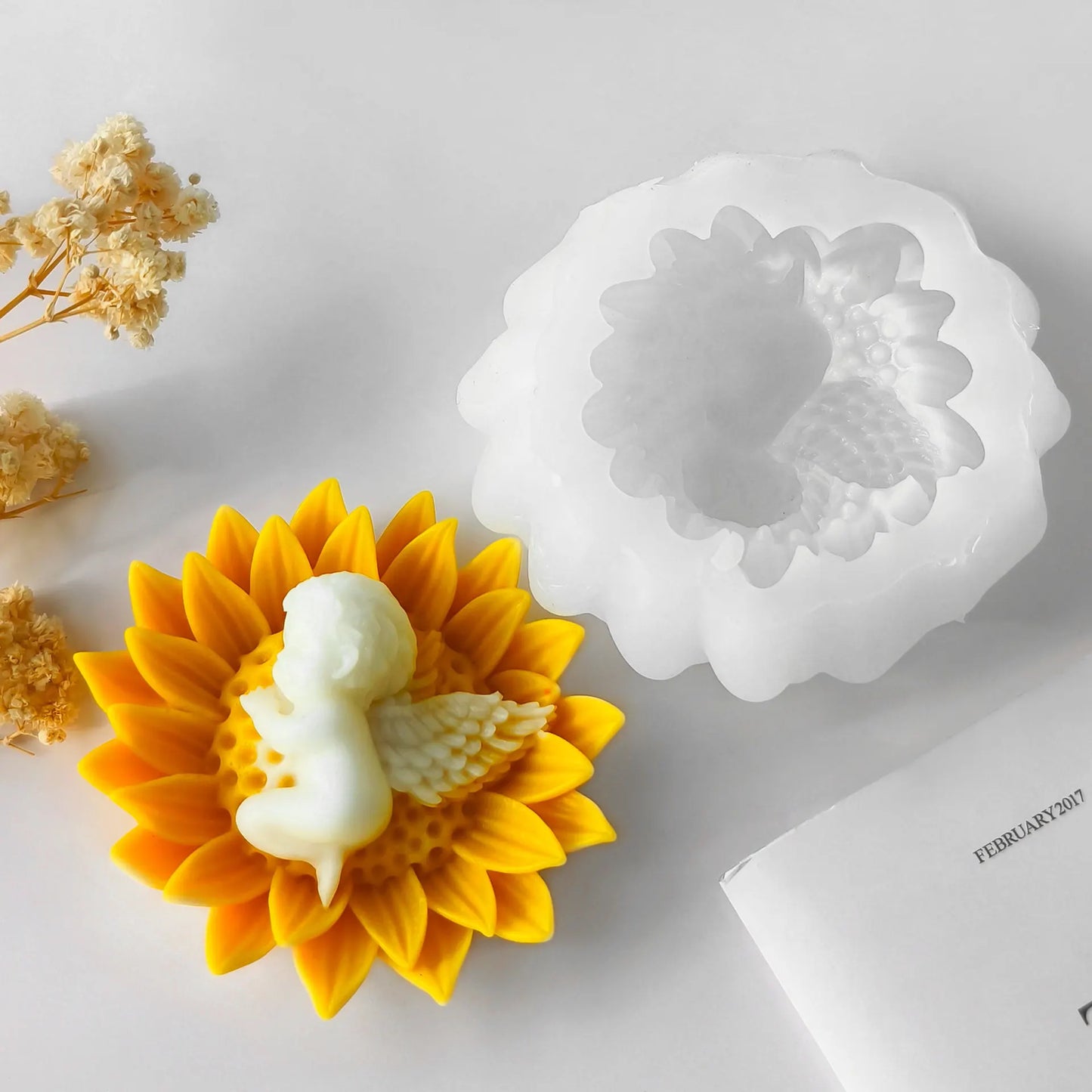 Angel Heart Candle Mold