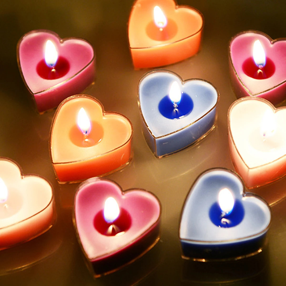 Heart Scented Candle Set