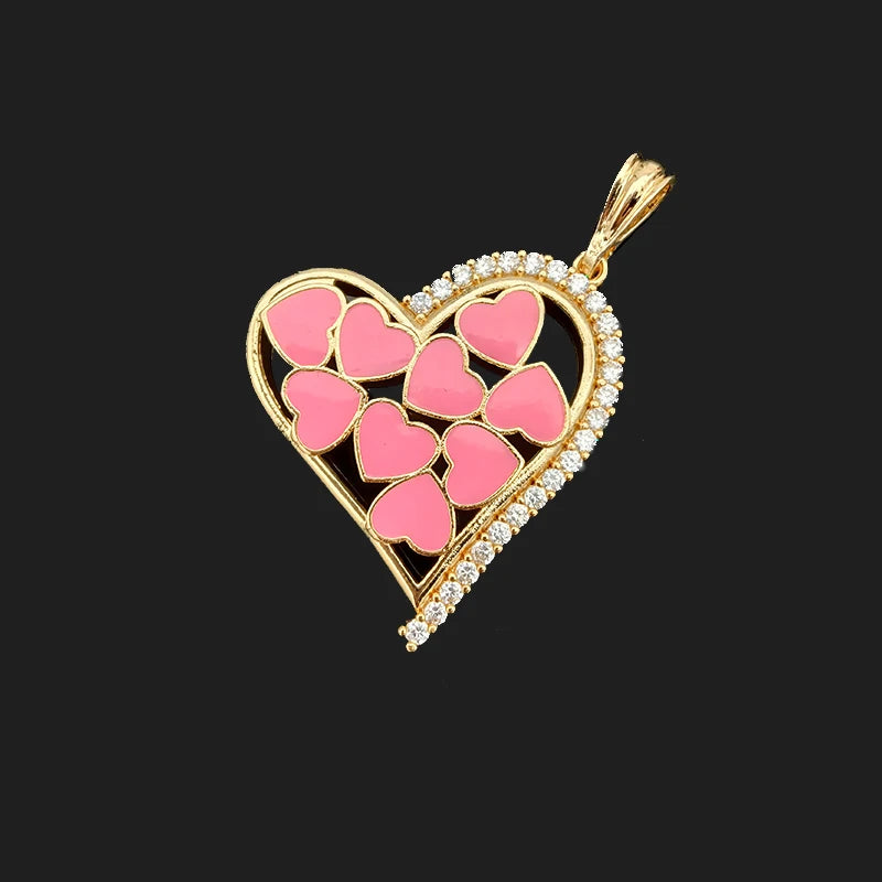 Colorful Heart Mini Pendant