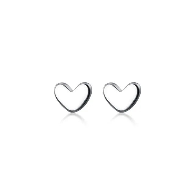 925 Mini Heart Studs