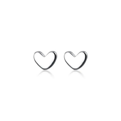 925 Mini Heart Studs