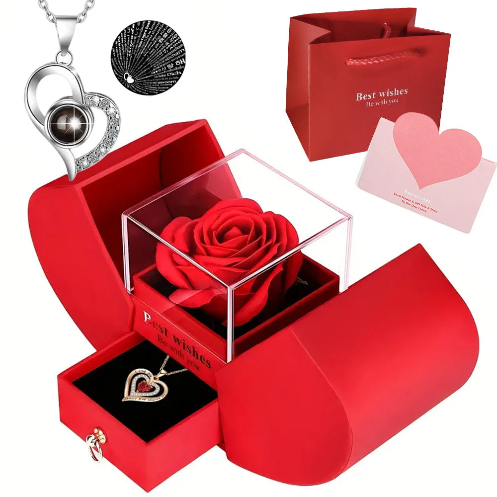 Luxury Rose Jewelry Box
