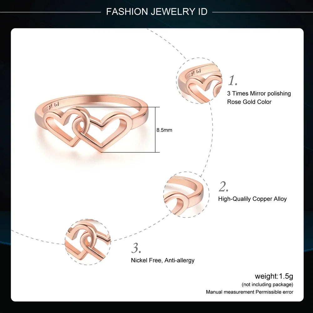 Double Heart Lover Ring