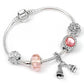 Pink Crystal Bead Bracelet
