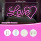 Love Heart Neon Wall Sign