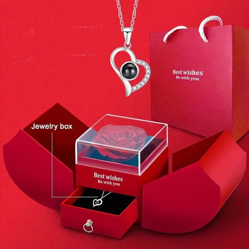 Luxury Rose Jewelry Box