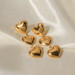 18K Plated Heart Earrings
