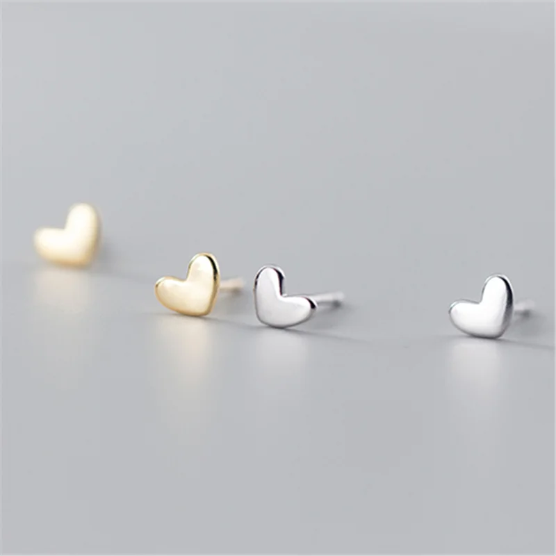 925 Mini Heart Studs