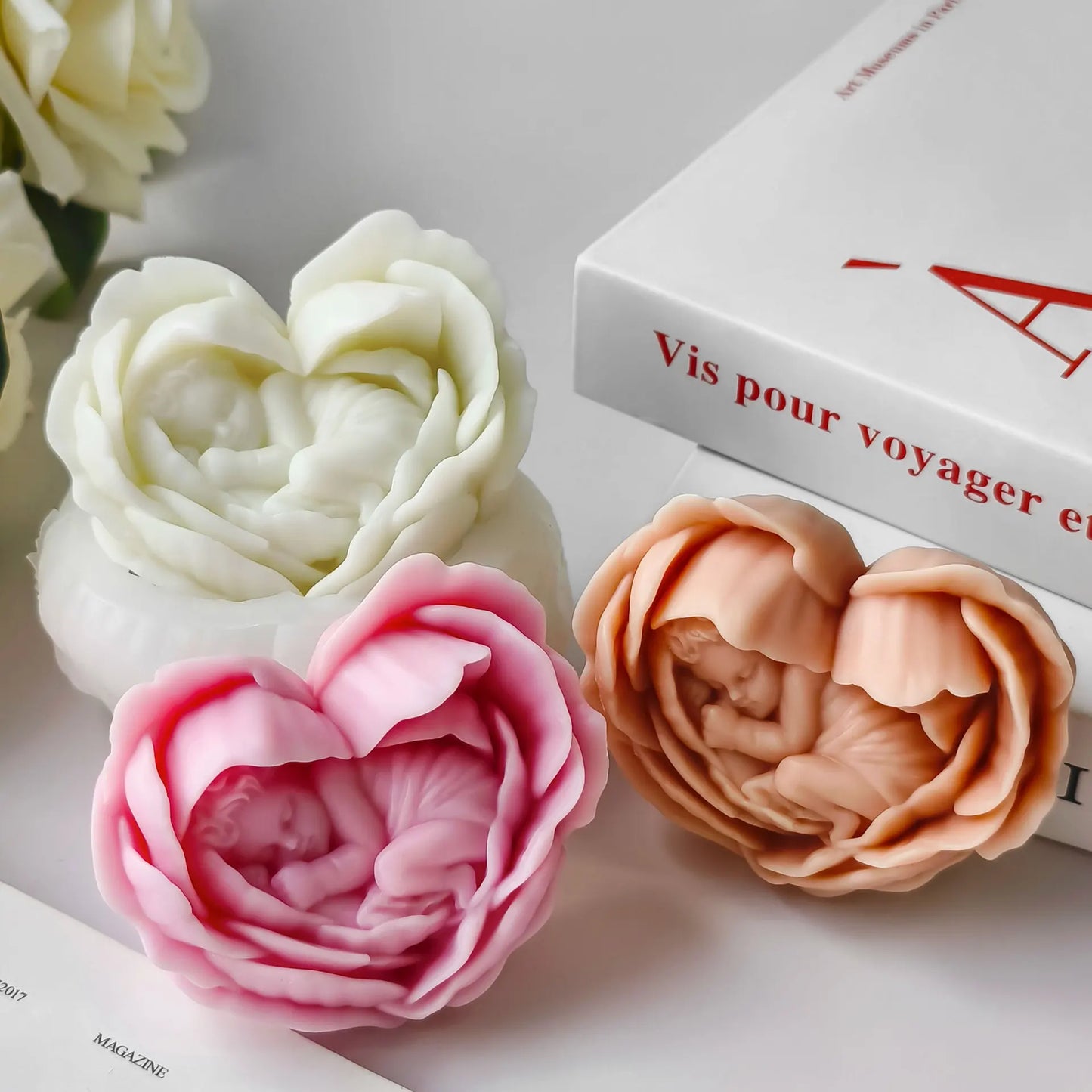 Angel Heart Candle Mold