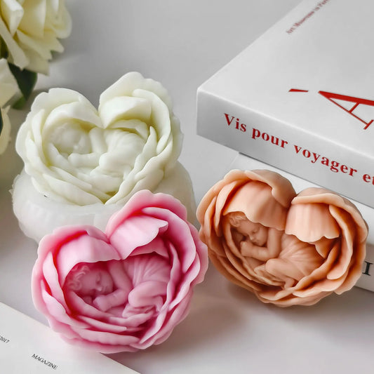 Angel Heart Candle Mold