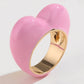 Enamel Heart Love Ring