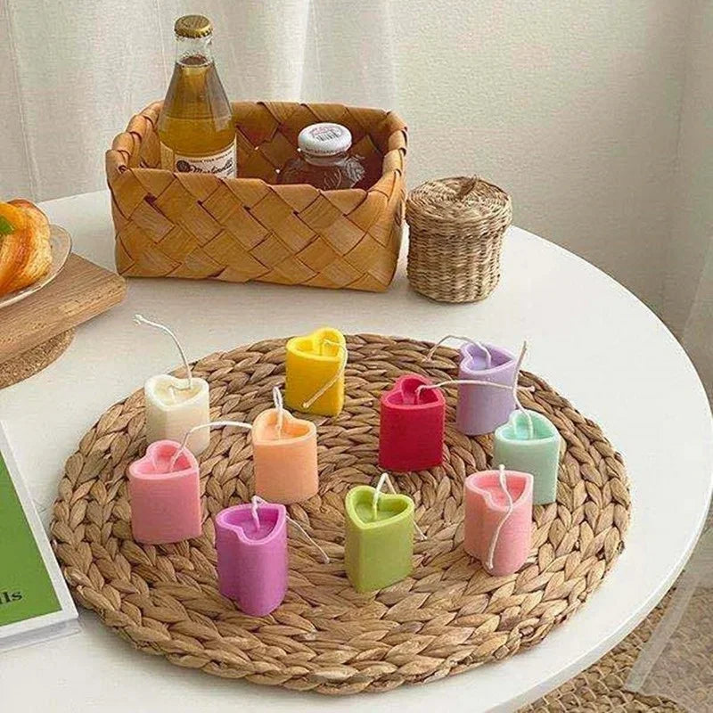 Heart Column Candle Mold