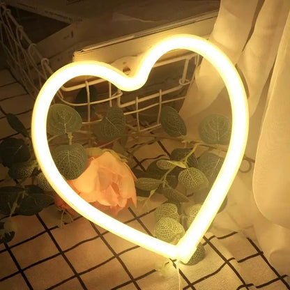Heart Neon Wall Light