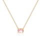 18K CZ Heart Tennis Necklace