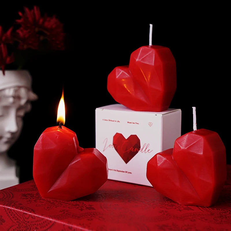 Red Heart Aromatherapy Candles