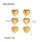 18K Plated Heart Earrings