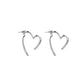 S925 Cross Heart Earrings
