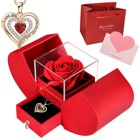 Luxury Rose Jewelry Box