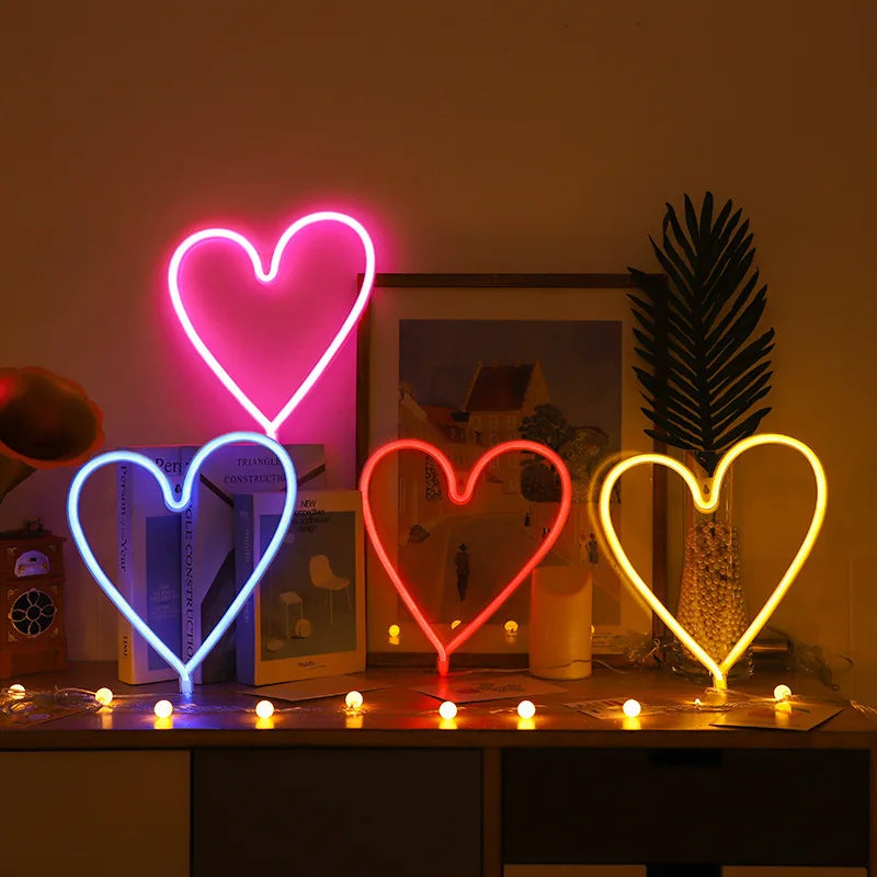 Heart Neon Wall Light