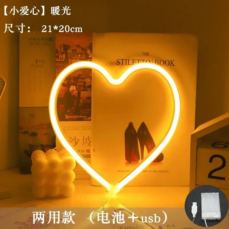 Heart Neon Wall Light