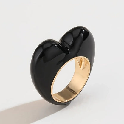 Oil-Gloss Heart Ring