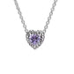925 Multicolor Heart Necklace