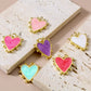 Multicolor Enamel Heart Pendant