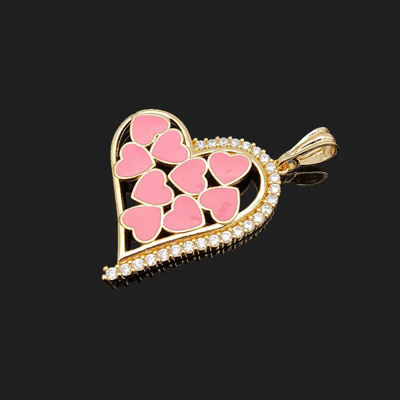 Colorful Heart Mini Pendant