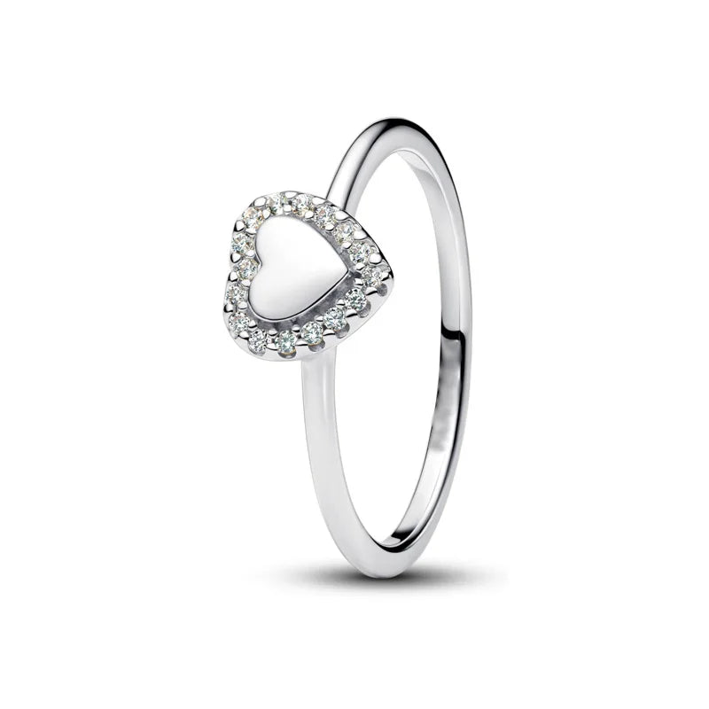 2025 Zircon Heart Ring