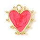 Multicolor Enamel Heart Pendant