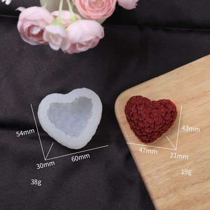 3D Heart Candle Mold