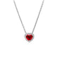 925 Multicolor Heart Necklace