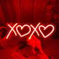 XOXO Heart Neon Sign