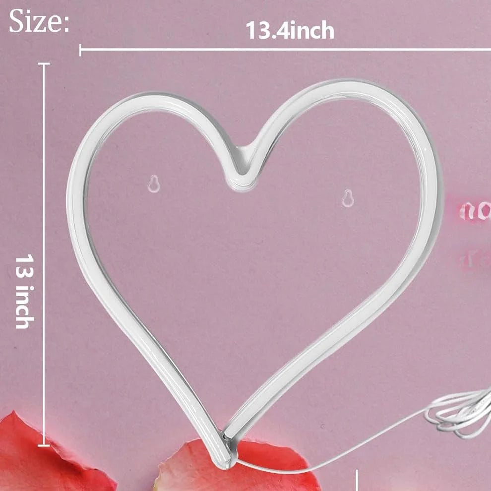 Pink Heart Neon Sign