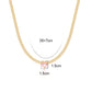 18K CZ Heart Tennis Necklace