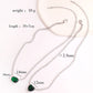18K CZ Heart Tennis Necklace