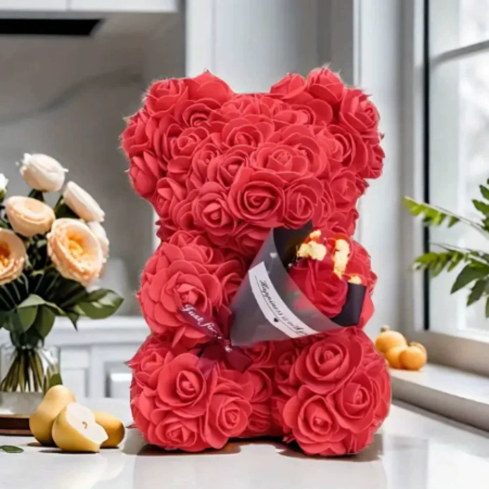 Eternal Love Rose Bear