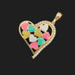 Colorful Heart Mini Pendant